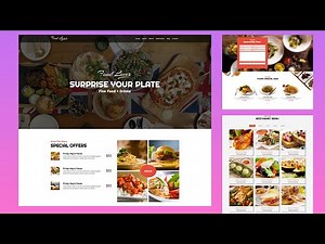 Create a Restaurant Website using HTML CSS and JavaScript