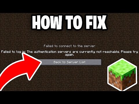 How To Fix Minecraft Authentication Servers Are Currently Not Reachable! - Tutorial