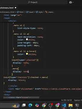 Responsive Three Dots Menu | Click to Show & Hide Menu | HTML, CSS & JavaScript Short