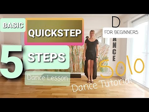 Basic Quickstep | Solo Dance Tutorial for Beginners | Basic Step | Lock |Tipple Chasse