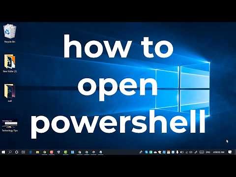 how to open PowerShell in Windows 10