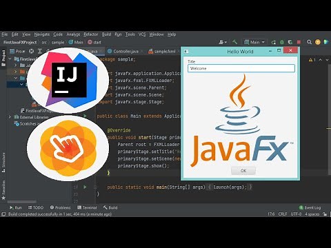 Setup IntelliJ IDEA (2021) for JavaFX & SceneBuilder and Create Your First JavaFX Application