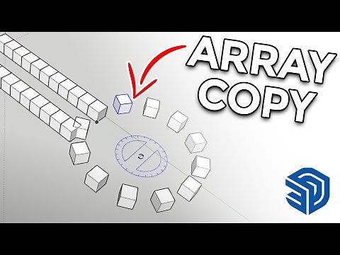 How to Array Copy in Sketchup 2021 | Array Copy | Sketchup Basics