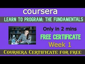 Learn to Program: The Fundamentals Coursera Week 1 quiz Answers