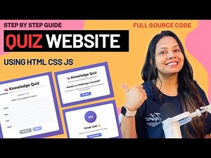 Build a Quiz Website Using HTML, CSS & JavaScript | Step-by-Step Tutorial