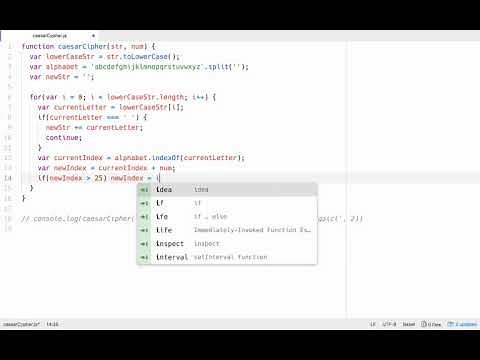 Caesar Cipher in Javascript