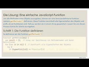 Wie man alle Methoden eines Objekts in JavaScript ausgibt