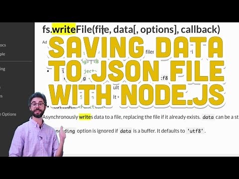 8.5: Saving Data to JSON File with Node.js - Programming with Text
