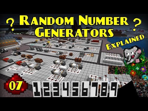 Random Number Generator Guide RNG | Let's Learn Redstone 07 | Minecraft Redstone Tutorial