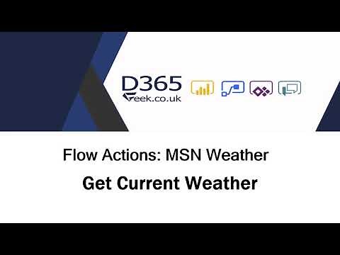 MSN Weather Actions: Get Current Weather