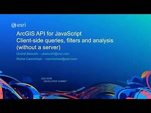ArcGIS API for JavaScript: Client-side Queries, Filters and Analysis (Without a Server)