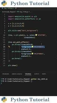 How to Create a Neon Glow Effect in Matplotlib | Python Tutorial