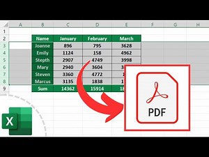 How to Convert an Excel File into PDF
