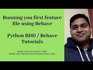 Execute your first feature file using Behave - Python Behave Tutorial