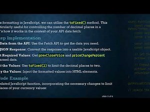 How to Limit Decimal Places in JavaScript for API Data