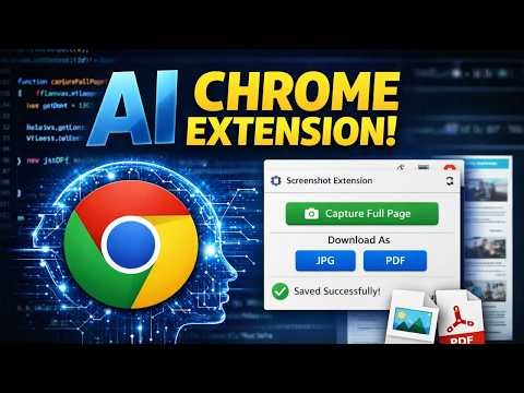 AI Built a Chrome Extension 😳 | Codex Full Tutorial (Step-by-Step)