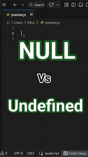 Null vs Undefined in JavaScript Explained in 49 Seconds 🔥