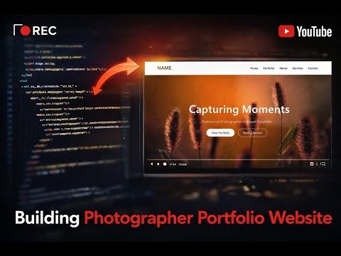 Build a Stunning Photographer Portfolio Website | HTML CSS JavaScript