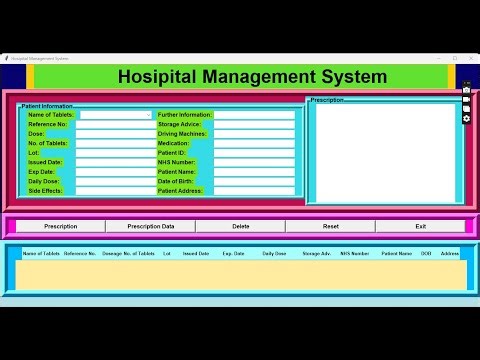 Hospital Management System with Python & Tkinter | Full Project Walkthrough