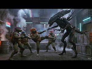 Aliens vs Ninja Turtles (1987) #ai #parody
