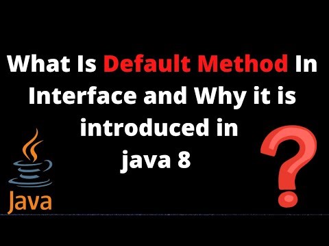 What is Default Method in Interface ? Why Default Methods are introduced in java 8 ? #java8