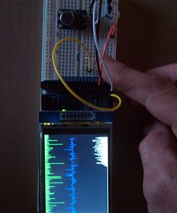 Arduino Analog Signal Graphing on a TFT Touch Screen