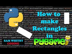 How to make Rectangles in Pygame