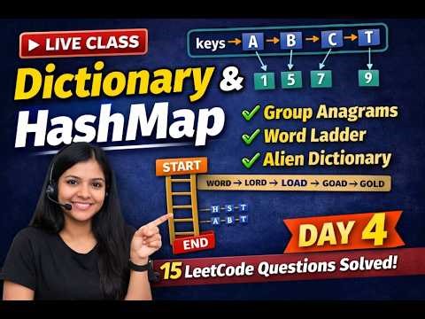 Master Dictionary in One Video | Python DSA | 10 LeetCode Questions Solved Live