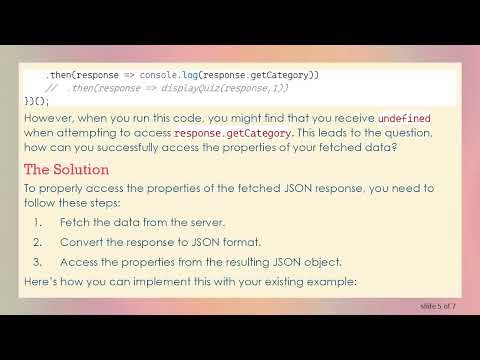 How to Access Properties by Fetching Data in JavaScript