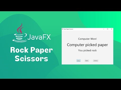 JavaFX - Rock Paper Scissors game