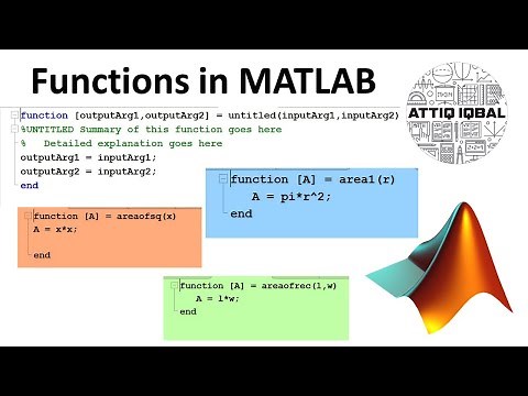 How to create Function file in MATLAB