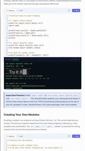 Python Modules - Import, Create, and Organize Code Libraries — in 30 seconds #Tech #Learn #Tools
