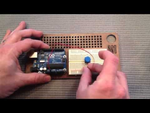 Arduino for Beginners 7 Using a button potentiometer light sensor to control a LED