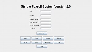 Simple Employee Payroll System In JAVA With Source Code - Source Code & Projects