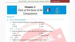 NOTES ON CLASS AS BASIS OF COMPUTATION - Computer Applications - Notes - Teachmint