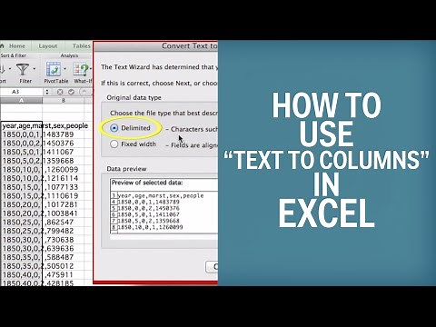 How To Use "Text To Columns" In Excel