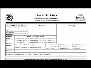 How to fill out Form I-130, Petition For Alien Relative