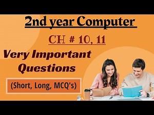 class 12 computer science chapter 10, 11 important questions