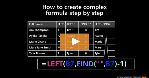 How to create a complex formula step by step