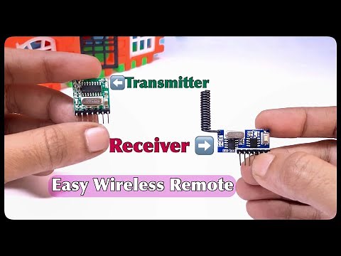 How to use 433 mhz QIACHIP easy RF transmitter & receiver module