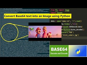 Convert Base64 Text String into an Image using Python