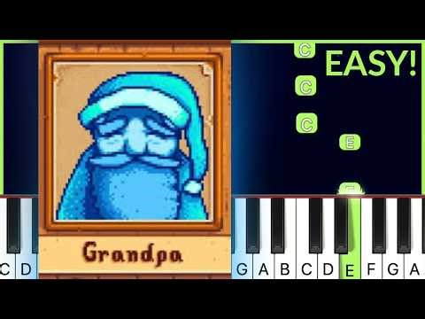 Grandpa's Theme - Stardew Valley | EASY Piano Tutorial