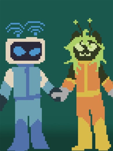 Alien Heart: A Unique Valentine's Gift in Pixel Art