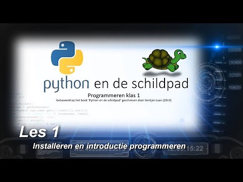 ICT-meester - Programmeren met Python: les 1 (installeren en introductie programmeren)