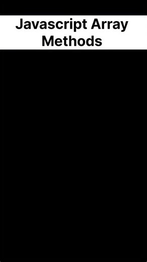 Prashant Kumar | 🎯 JavaScript Array Methods Explained (Quick Guide) Master the most important JavaScript array methods every developer should know 🚀 This... | Instagram