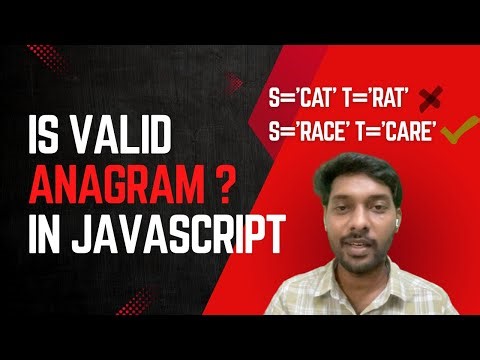How to Solve Valid Anagram in JavaScript | LeetCode Interview Question