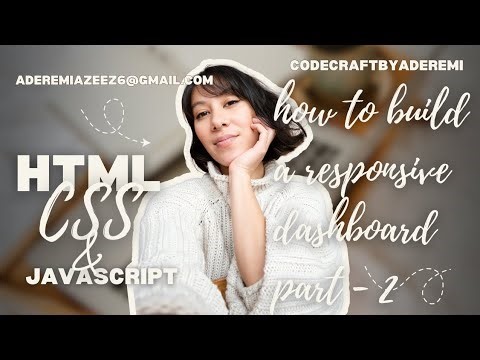 Build a Responsive Dashboard with HTML, CSS & JavaScript - part 2