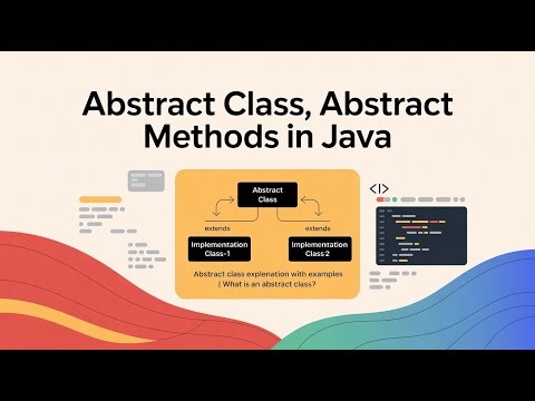 Abstraction Explained with Example | Java Oops Concepts