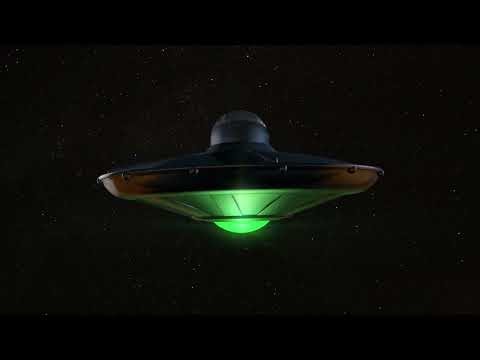 ALIEN UFO VJ Loop - Trippy Psychedelic Halloween Party Background Animation