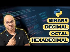 #12 Python Tutorial for Beginners | Number System Conversion in Python